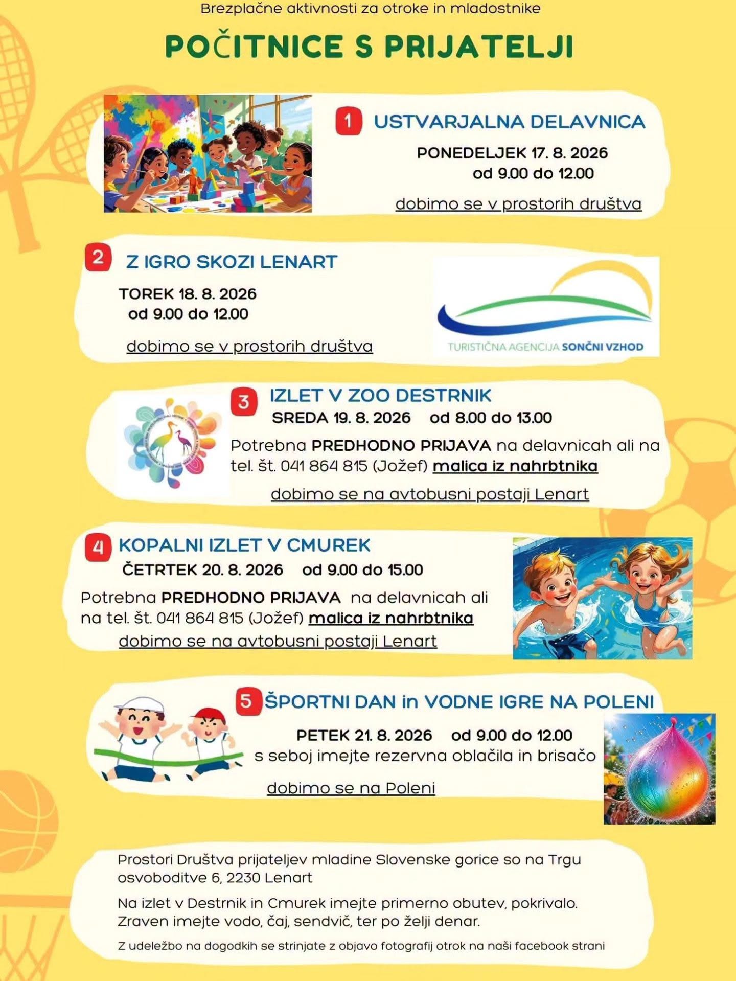 DMPSG Počitnice s prijatelji 2026