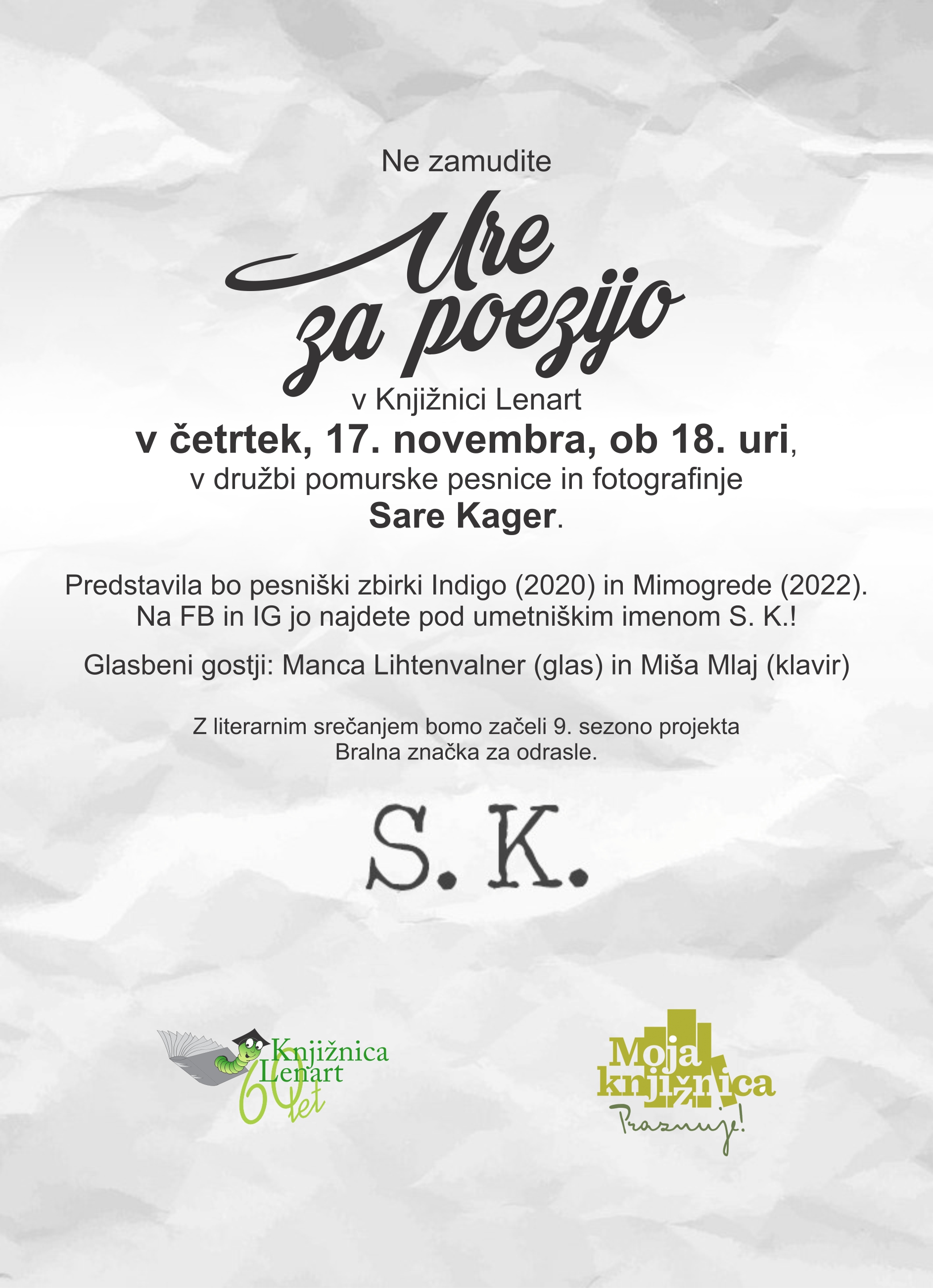 Teden splošnih knjižnic 2022 SARA KAGER